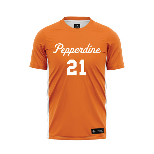 Pepperdine - NCAA Women's Soccer : Alexandra Pendleton - Orange Soccer Jersey-0