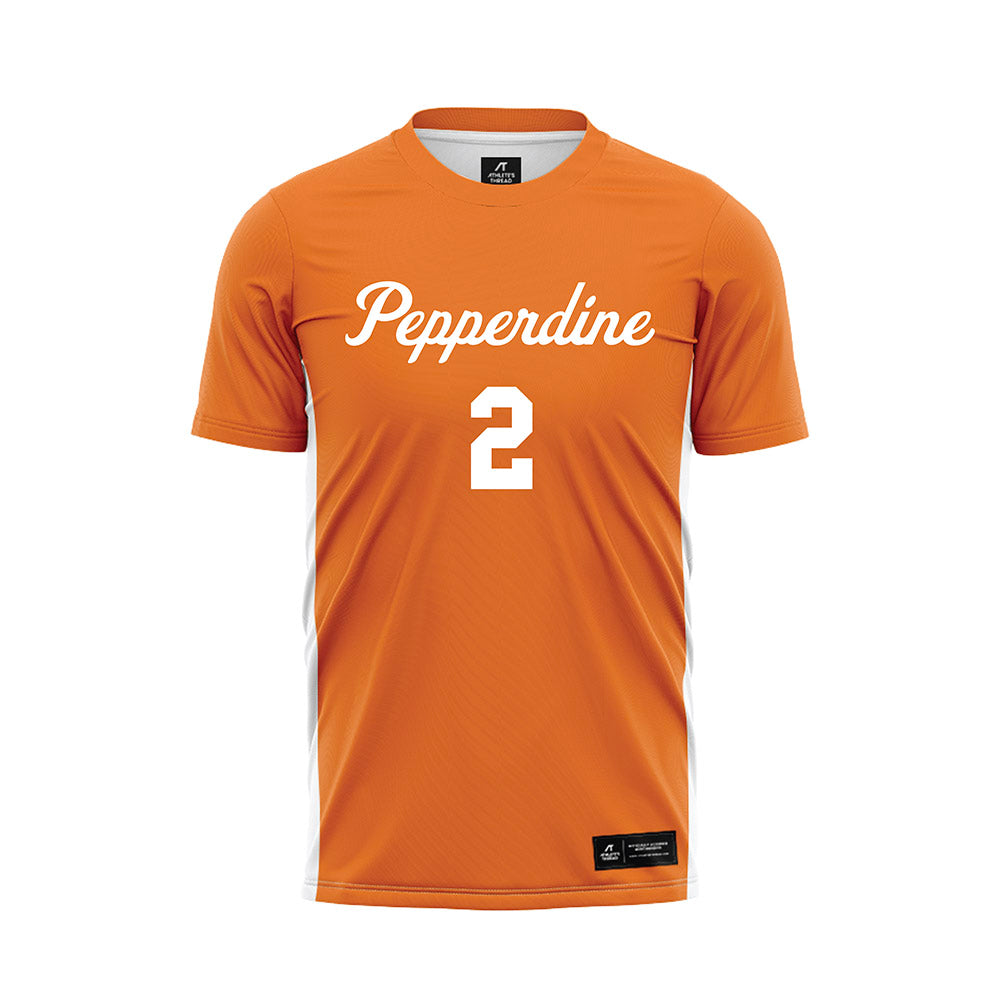 Pepperdine - NCAA Women's Soccer : Ariana Salvador - Orange Soccer Jersey-0