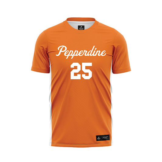 Pepperdine - NCAA Women's Soccer : Emjae Soriano - Orange Soccer Jersey-0