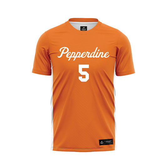 Pepperdine - NCAA Women's Soccer : Lily Stewart - Orange Soccer Jersey-0