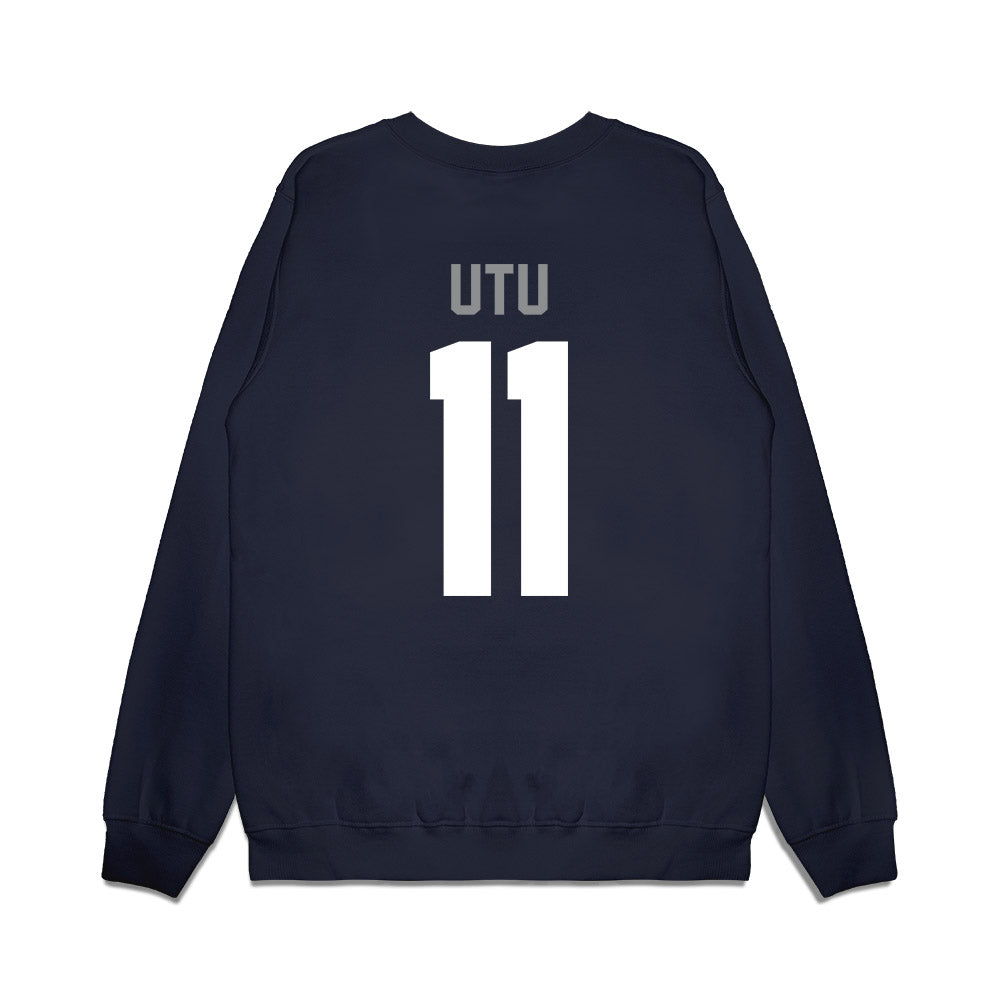 Nevada - NCAA Football : Poasa Utu - Vintage Football Premium Crewneck Sweatshirt-1