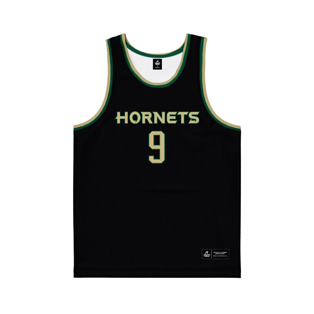 Sacramento State - NCAA Men's Basketball : Jeremiah Cherry - Black Basketball Jersey-0
