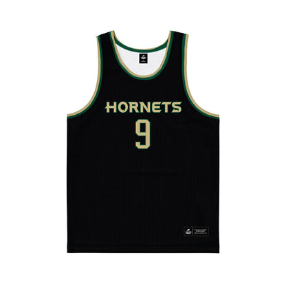 Sacramento State - NCAA Men's Basketball : Jeremiah Cherry - Black Basketball Jersey-0