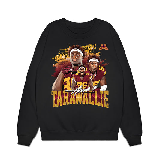 Minnesota - NCAA Football : Abu Tarawallie - Collage Premium Crewneck Sweatshirt-0
