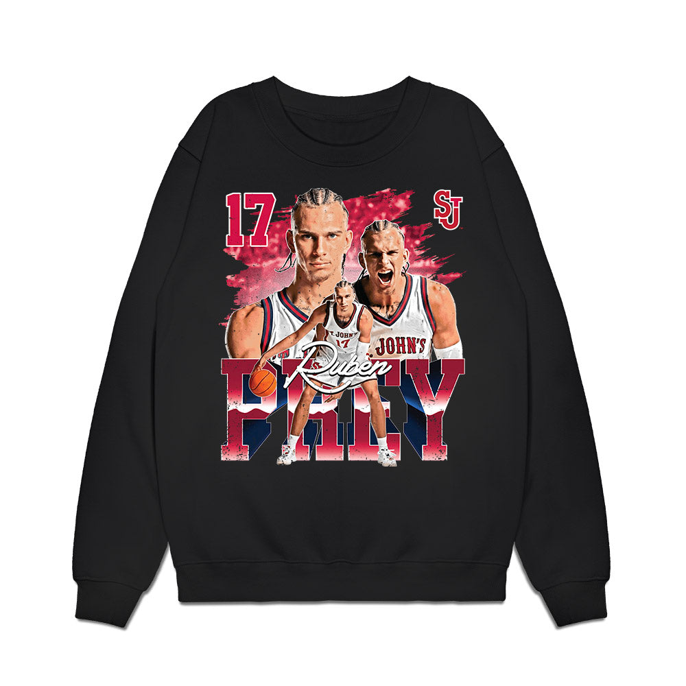 St. Johns - NCAA Men's Basketball : Ruben Prey - Collage Premium Crewneck Sweatshirt-0