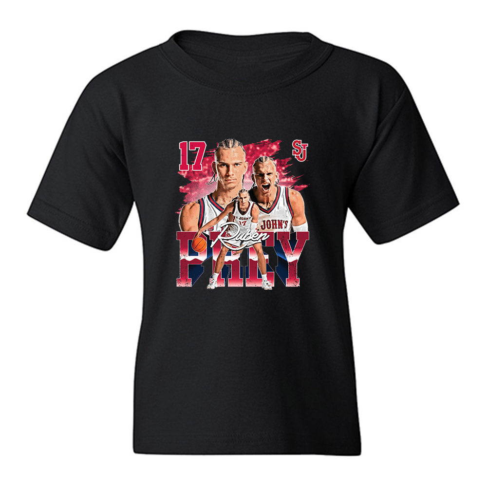 St. Johns - NCAA Men's Basketball : Ruben Prey - Collage Youth T-Shirt-0