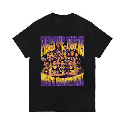 LSU - NCAA Men's Basketball : - Team Collage Comfort Colors T-Shirt-0