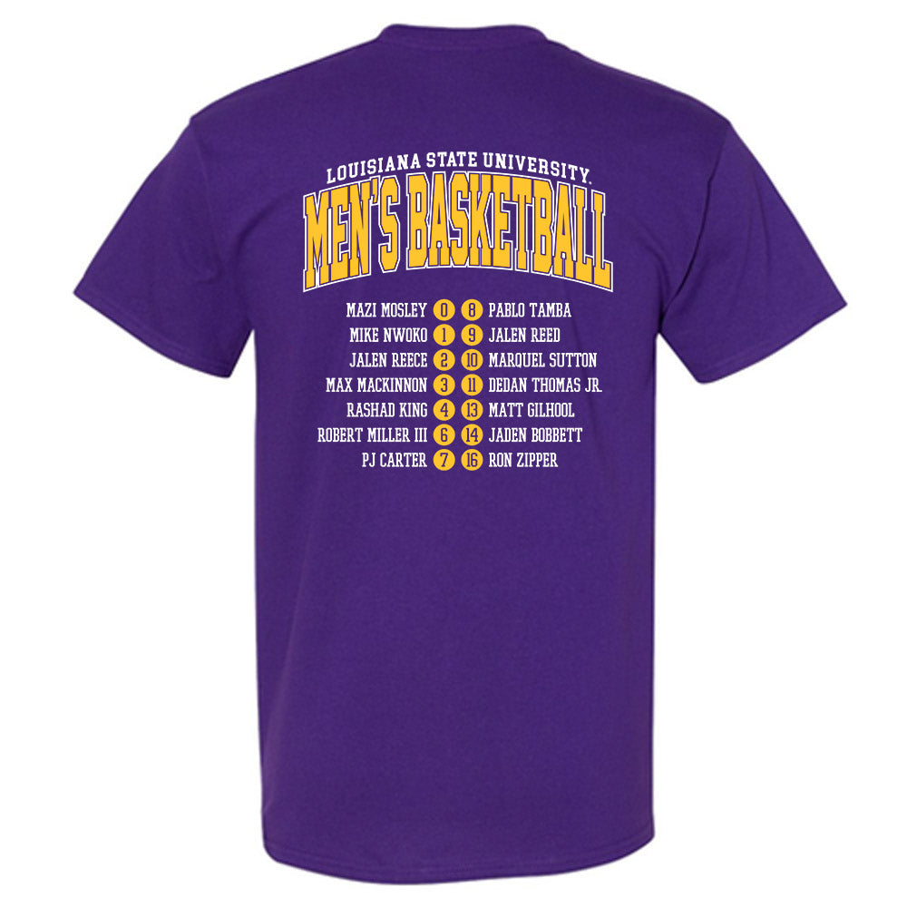 LSU - NCAA Men's Basketball : - Roster Shirt T-Shirt-1