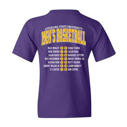 LSU - NCAA Men's Basketball : - Roster Shirt Youth T-Shirt-1