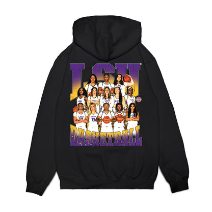 LSU - NCAA Women's Basketball : - Team Collage Premium Hooded Sweatshirt-1