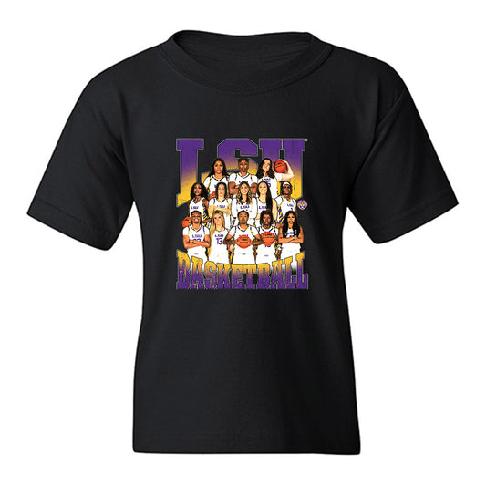 LSU - NCAA Women's Basketball : - Team Collage Youth T-Shirt-0