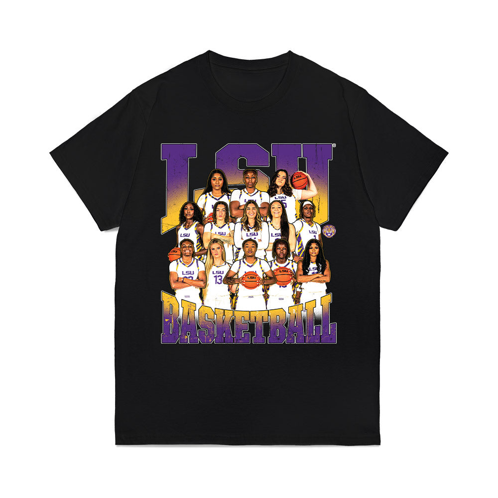 LSU - NCAA Women's Basketball : - Team Collage Comfort Colors T-Shirt-0