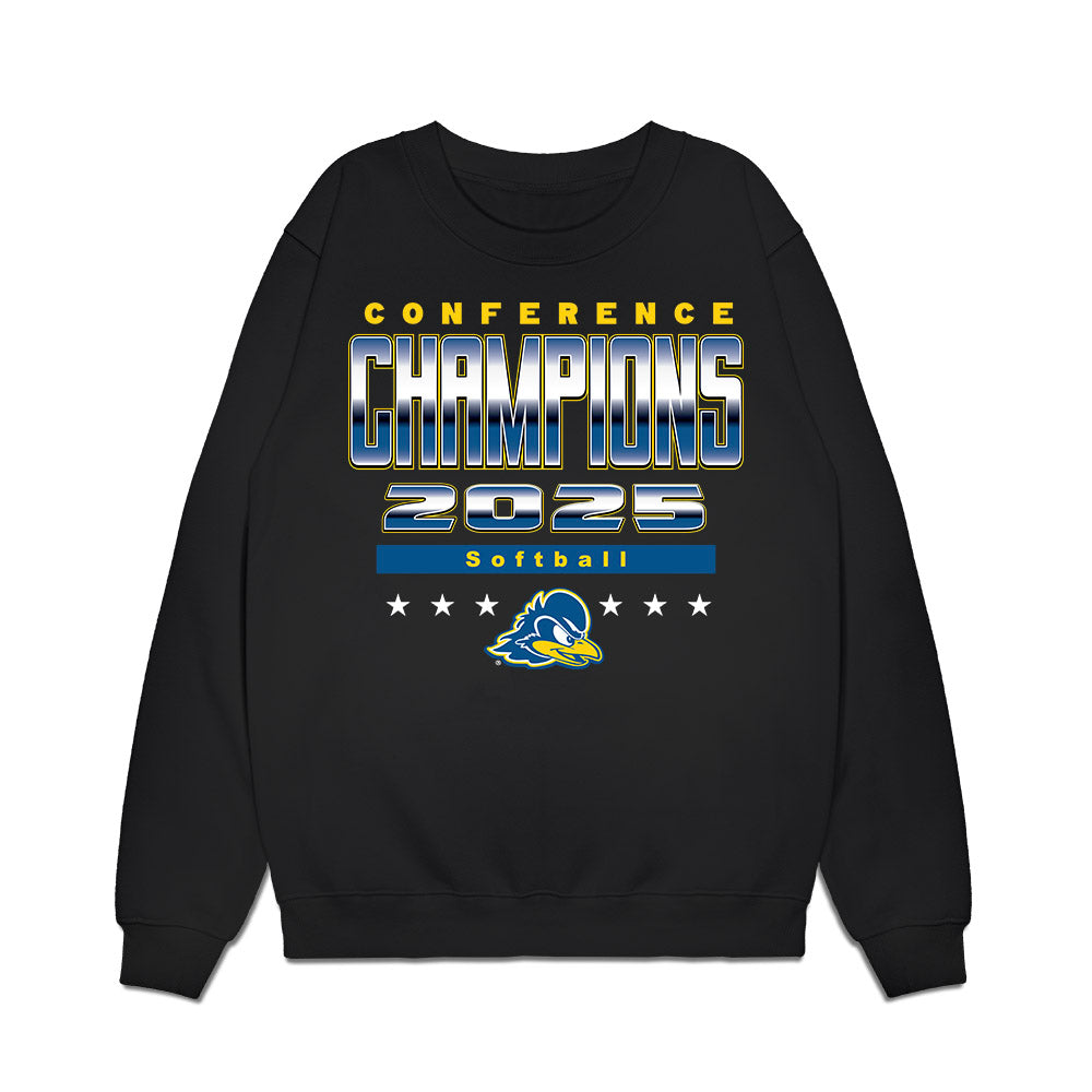 Delaware - NCAA Softball : Allie Nankivell - Conference Champions Premium Crewneck Sweatshirt-0