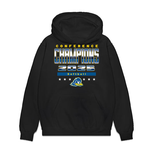 Delaware - NCAA Softball : Gabriella Pudimott - Conference Champions Premium Hooded Sweatshirt-0