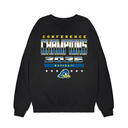 Delaware - NCAA Softball : Gabriella Pudimott - Conference Champions Premium Crewneck Sweatshirt-0