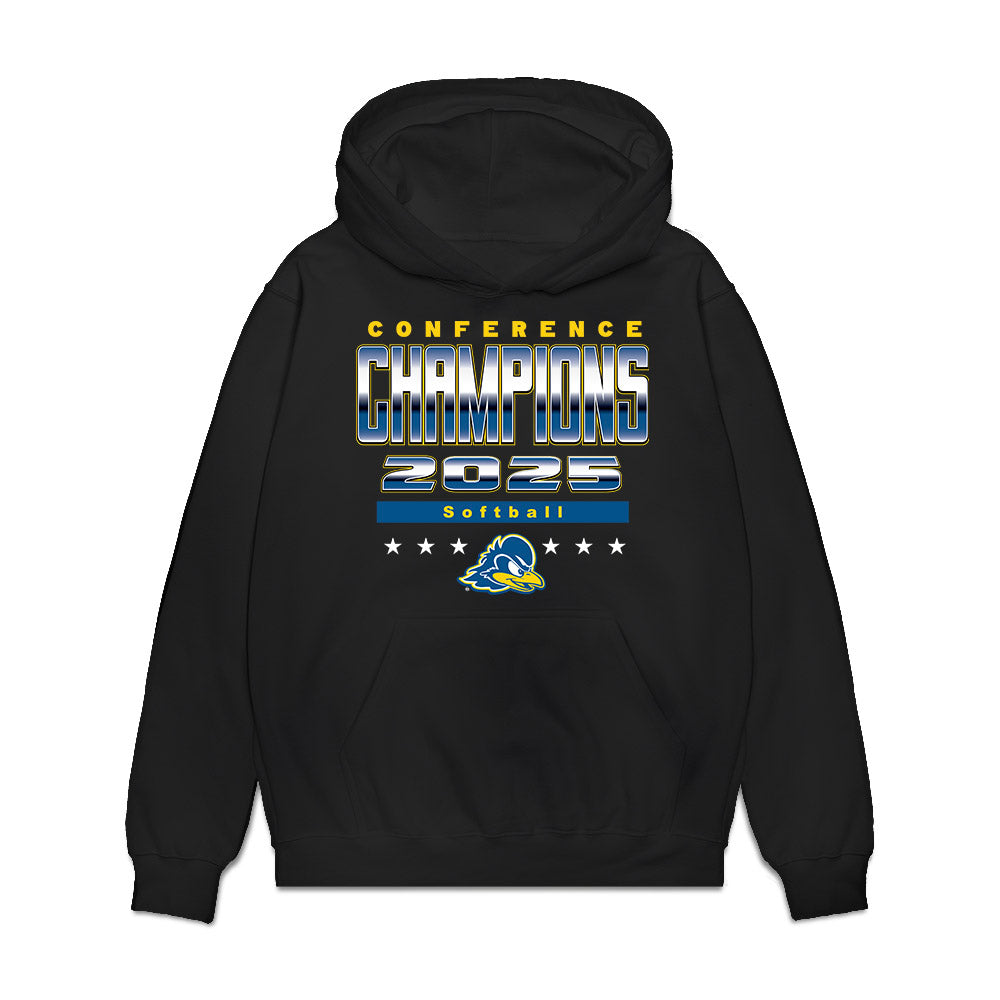 Delaware - NCAA Softball : Allie Nankivell - Conference Champions Premium Hooded Sweatshirt-0