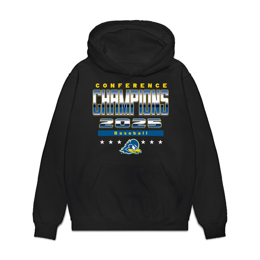 Delaware - NCAA Baseball : Sam Winsett - Conference Champions Premium Hooded Sweatshirt-0