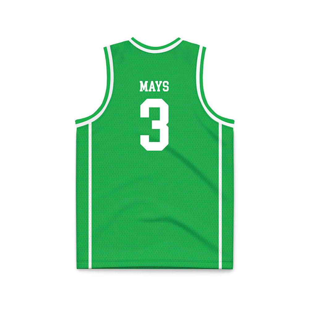 Marshall - NCAA Women's Basketball : Cairah Mays - Green Basketball Jersey-1