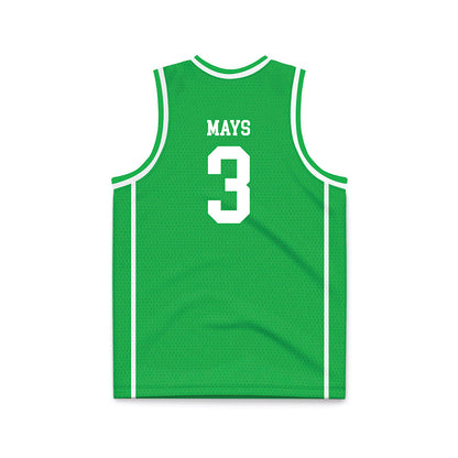 Marshall - NCAA Women's Basketball : Cairah Mays - Green Basketball Jersey-1