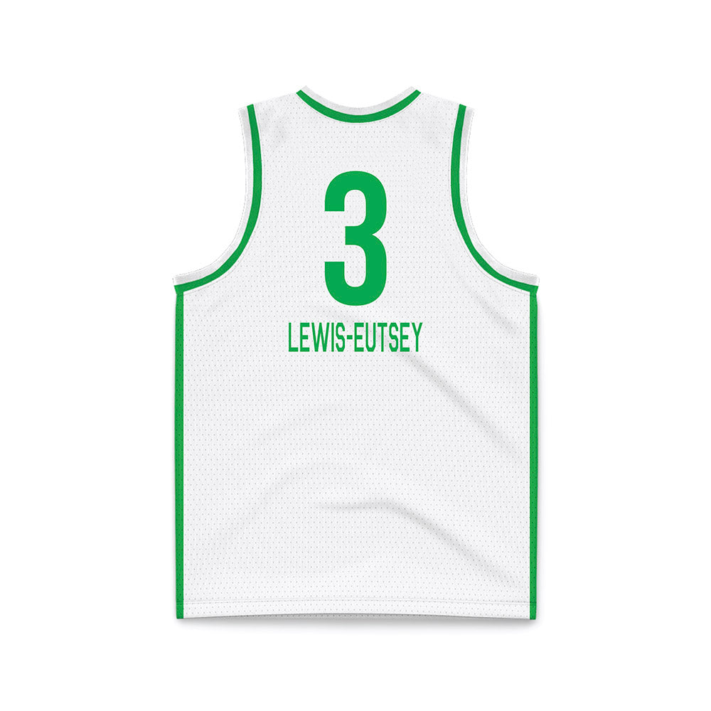 Marshall - NCAA Women's Basketball : Timaya Lewis-Eutsey - White Basketball Jersey-1