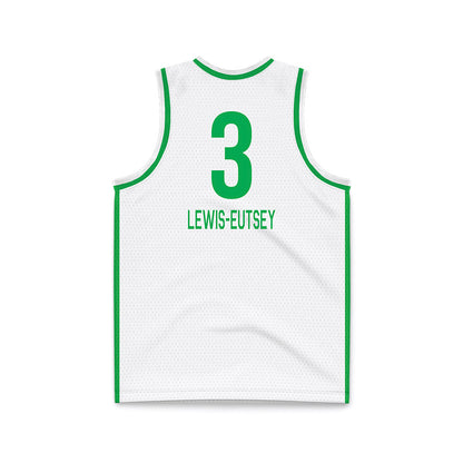 Marshall - NCAA Women's Basketball : Timaya Lewis-Eutsey - White Basketball Jersey-1