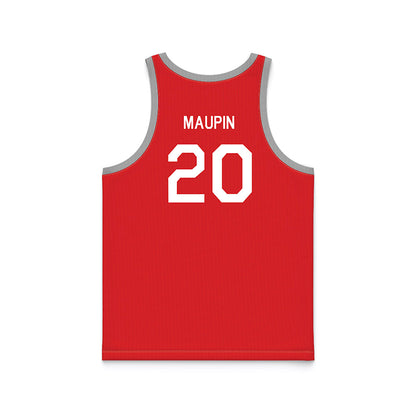 Texas Tech - NCAA Women's Basketball : Bailey Maupin - Red Hardwood Basketball Jersey-1