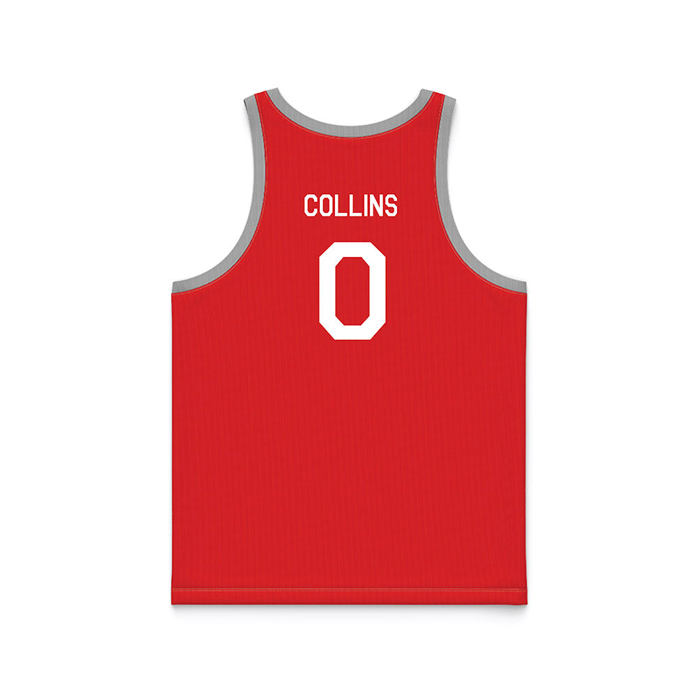 Texas Tech - NCAA Women's Basketball : Snudda Collins - Red Hardwood Basketball Jersey-1