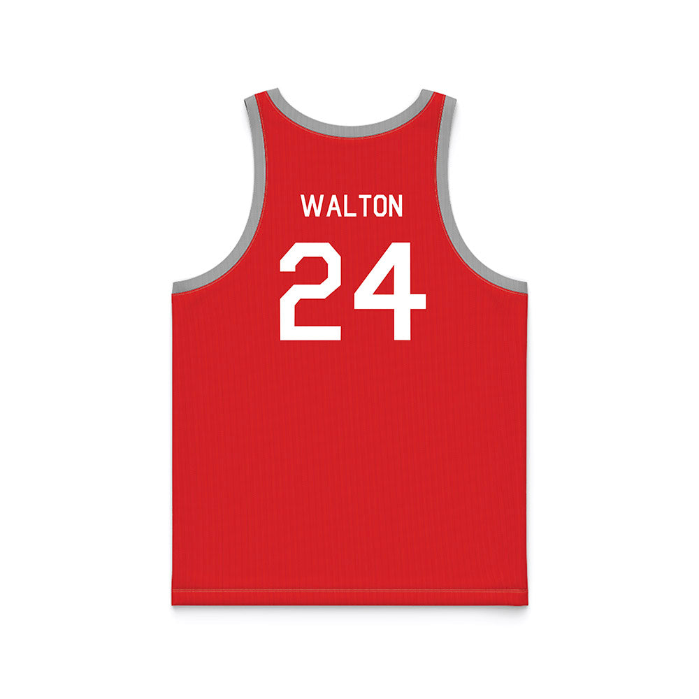 Texas Tech - NCAA Men's Basketball : Kerwin Walton - Red Hardwood Basketball Jersey-1