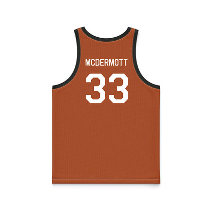 Texas - NCAA Men's Basketball : Anthon McDermott - Orange Hardwood Basketball Jersey-1