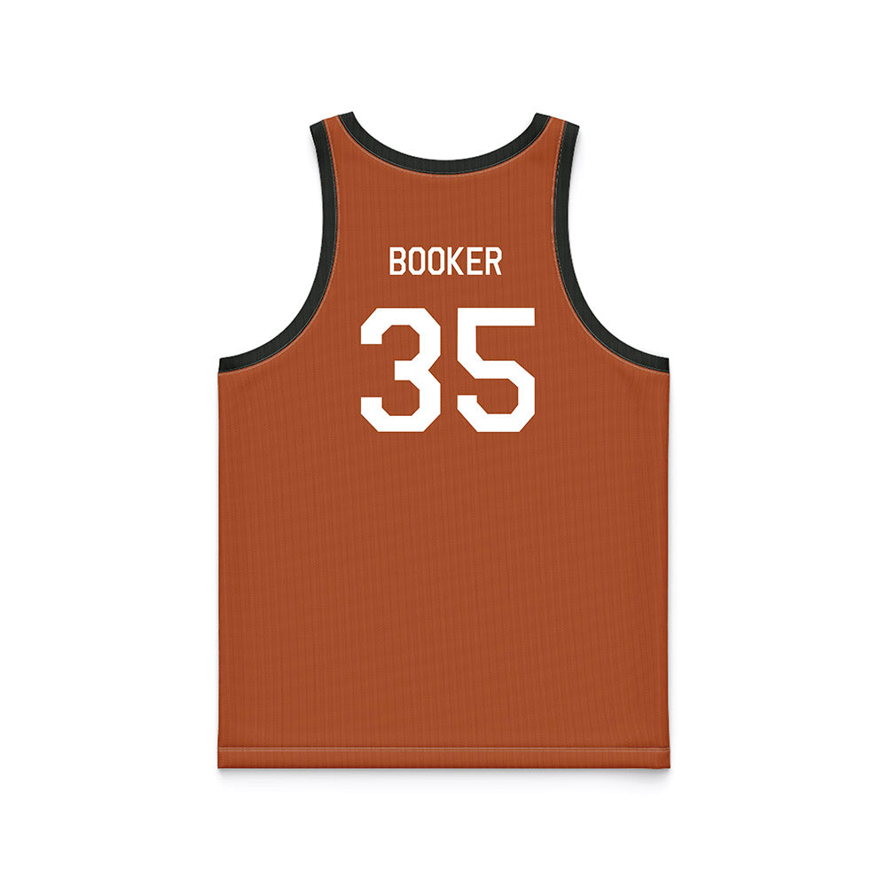 Texas - NCAA Women's Basketball : Madison Booker - Orange Hardwood Basketball Jersey-1
