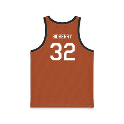 Texas - NCAA Women's Basketball : Teya Sidberry - Orange Hardwood Basketball Jersey-1