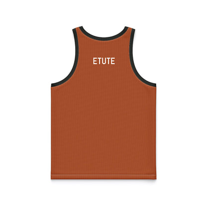 Texas - NCAA Women's Basketball : Isi Etute - Orange Hardwood Basketball Jersey-1