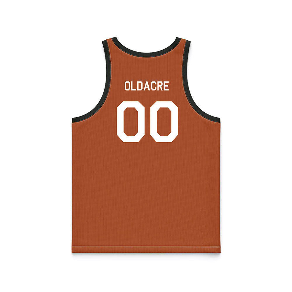 Texas - NCAA Women's Basketball : Kyla Oldacre - Orange Hardwood Basketball Jersey-1