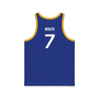 Pittsburgh - NCAA Men's Basketball : Damarco Minor - Hardwood Reissue Basketball Jersey-1