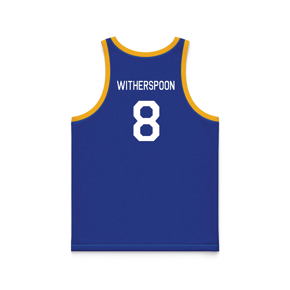 Pittsburgh - NCAA Men's Basketball : Omari Witherspoon - Hardwood Reissue Basketball Jersey-1