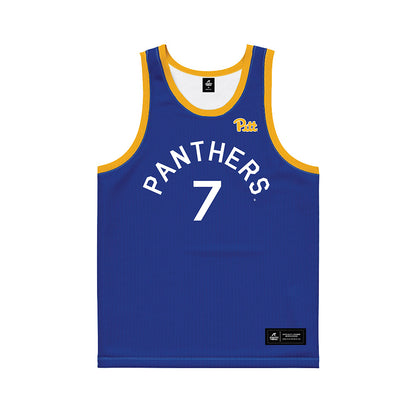 Pittsburgh - NCAA Men's Basketball : Damarco Minor - Hardwood Reissue Basketball Jersey-0