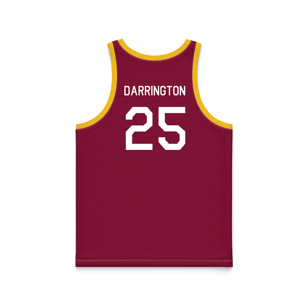 Arizona State - NCAA Women's Basketball : Ayanna-Sarai Darrington - Maroon Hardwood Basketball Jersey-1