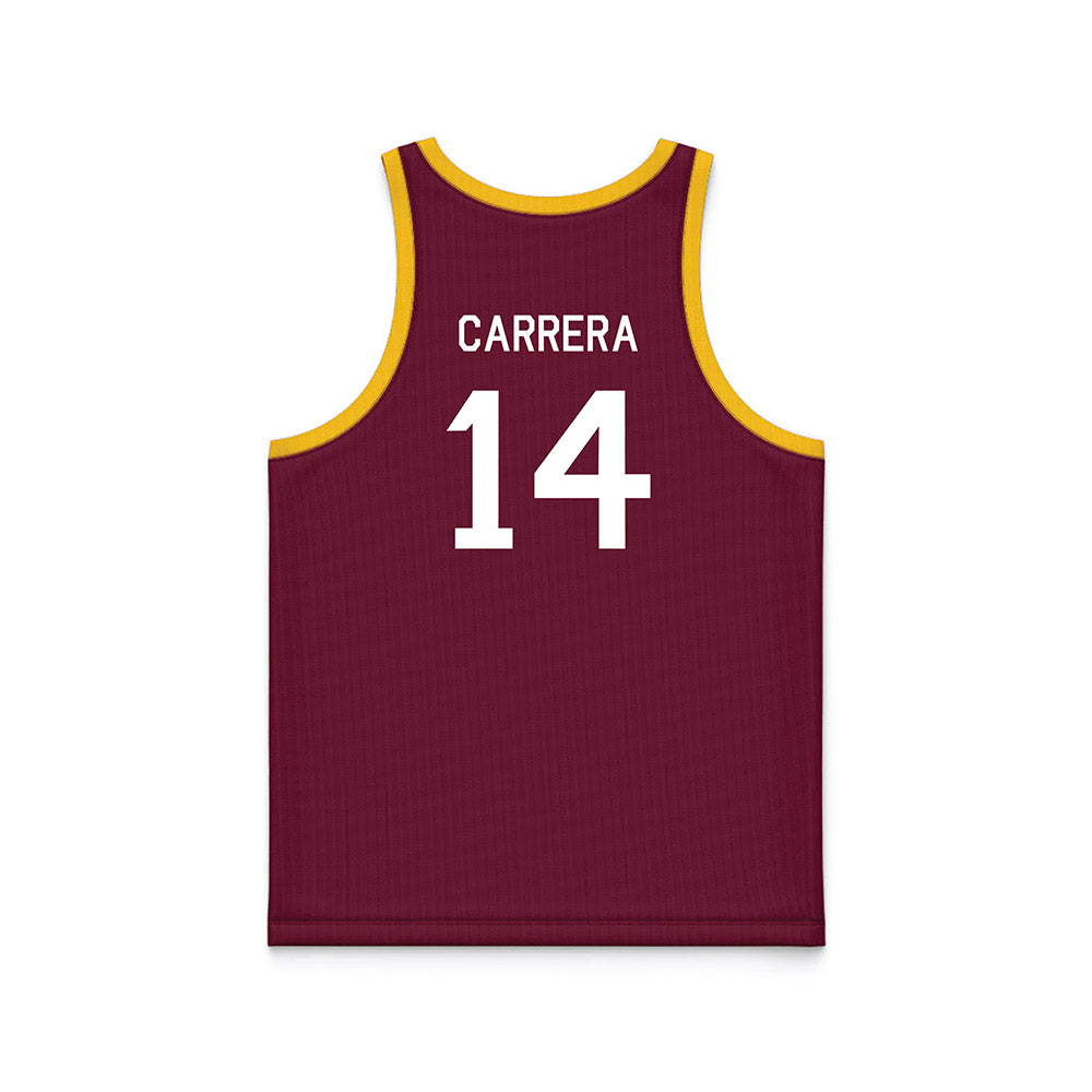 Arizona State - NCAA Women's Basketball : Heloisa Carrera - Maroon Hardwood Basketball Jersey-1