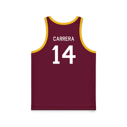 Arizona State - NCAA Women's Basketball : Heloisa Carrera - Maroon Hardwood Basketball Jersey-1