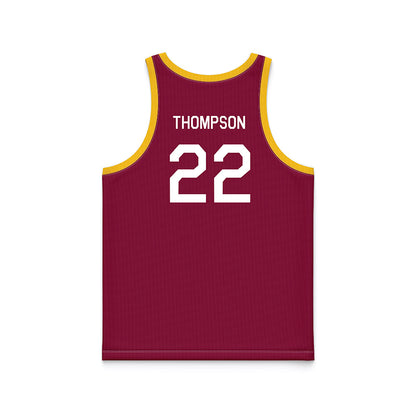 Arizona State - NCAA Women's Basketball : Journey Thompson - Maroon Hardwood Basketball Jersey-1