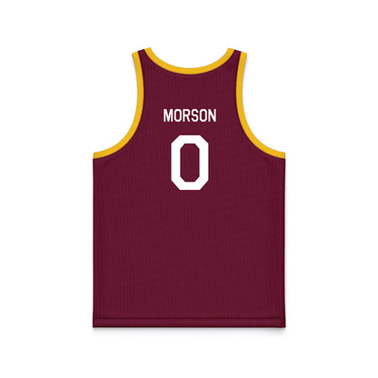 Arizona State - NCAA Women's Basketball : Madison Morson - Maroon Hardwood Basketball Jersey-1
