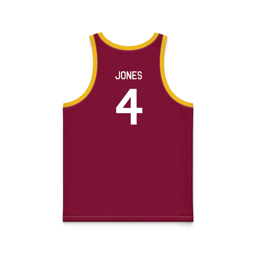 Arizona State - NCAA Women's Basketball : Rashunda Jones - Maroon Hardwood Basketball Jersey-1