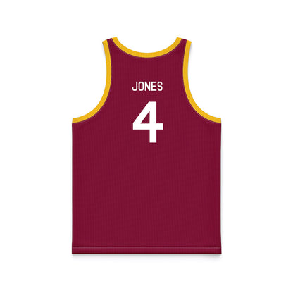 Arizona State - NCAA Women's Basketball : Rashunda Jones - Maroon Hardwood Basketball Jersey-1
