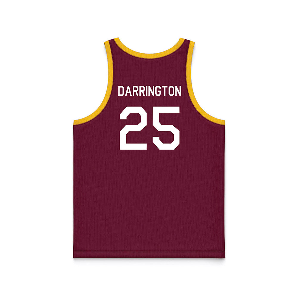 Arizona State - NCAA Women's Basketball : Ayanna-Sarai Darrington - Maroon Hardwood Basketball Jersey-1