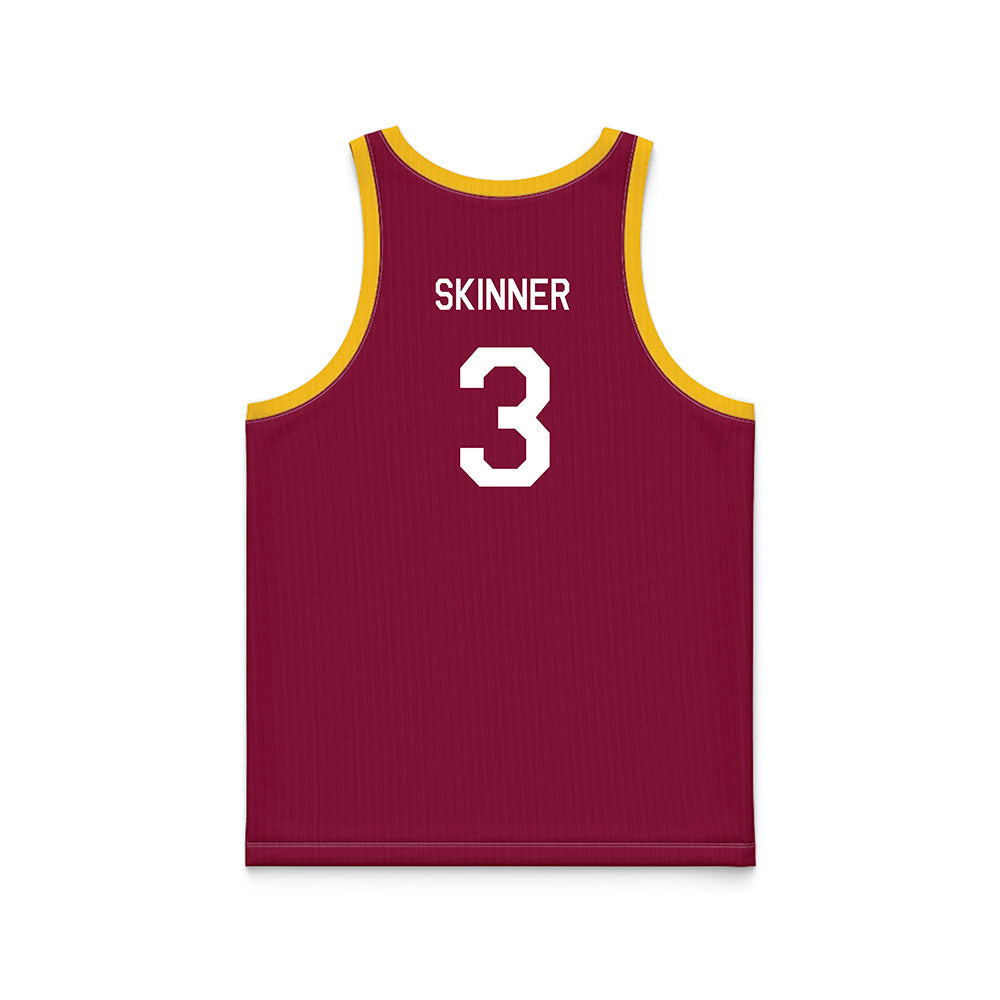 Arizona State - NCAA Women's Basketball : Tyinhia Skinner - Maroon Hardwood Basketball Jersey-1