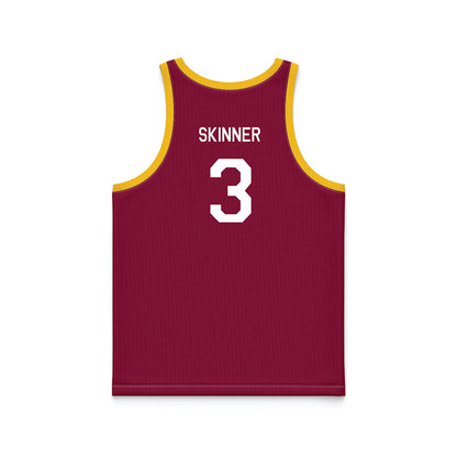 Arizona State - NCAA Women's Basketball : Tyinhia Skinner - Maroon Hardwood Basketball Jersey-1