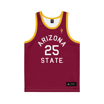 Arizona State - NCAA Women's Basketball : Ayanna-Sarai Darrington - Maroon Hardwood Basketball Jersey-0