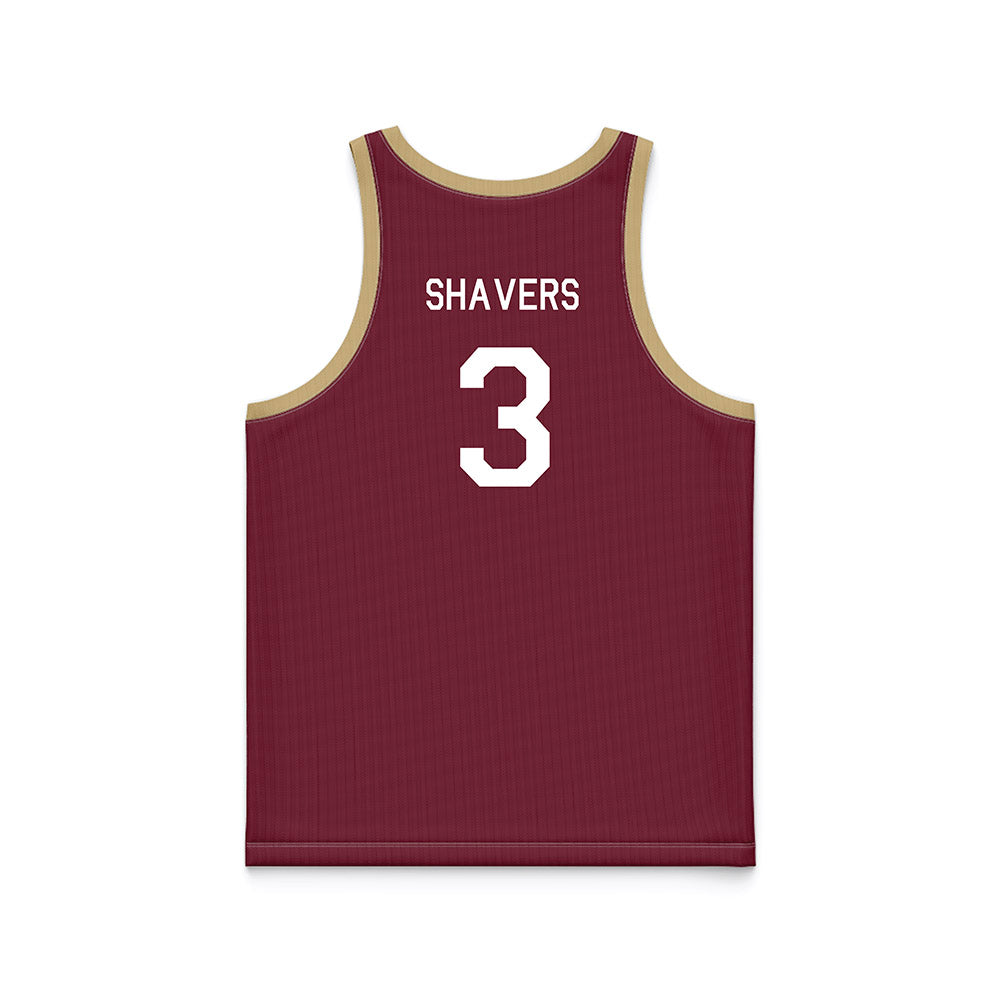 FSU - NCAA Women's Basketball : Jasmine Shavers - Hardwood Reissue Basketball Jersey-1