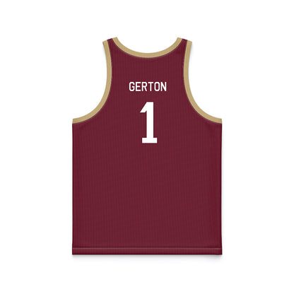 FSU - NCAA Women's Basketball : Mari Gerton - Hardwood Reissue Basketball Jersey-1