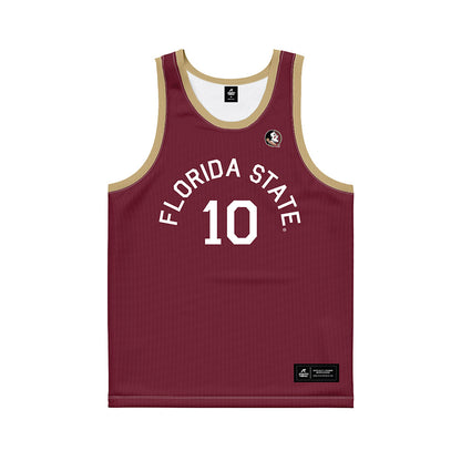 FSU - NCAA Women's Basketball : Jasmine Nivar - Hardwood Reissue Basketball Jersey-0